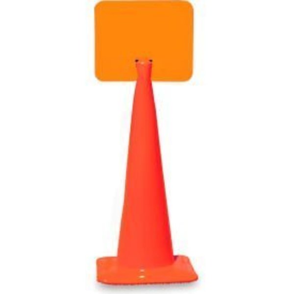 Cortina Safety Products Snap-On Signs For Traffic Cones - 14"Wx10"H - Blank 03-550-BLCH